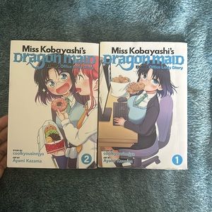 Miss kobayashis dragon maid Elmas Office Lady diary book 1&2